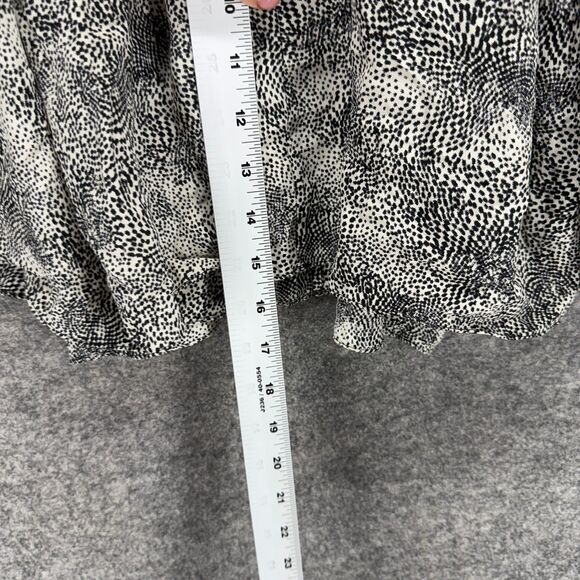 Geren Ford Skirt Women L Large Black Animal Print Silk A-Line Midi Silk Casual - Picture 4 of 7